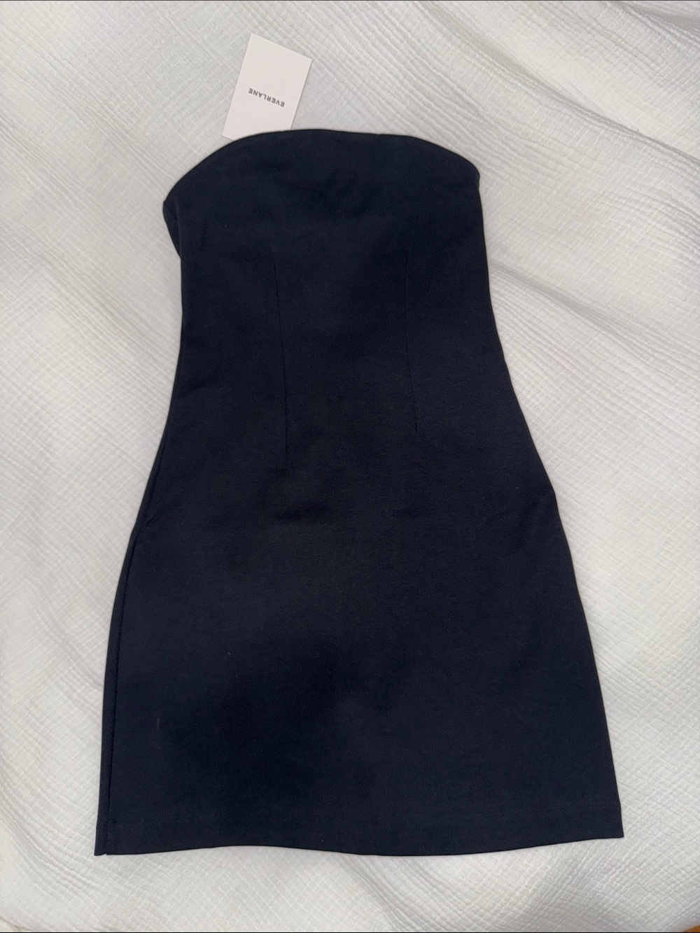 Everlane Strapless Black Bodycon Dress -
